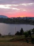 Sunset at a lake outside of Antsirabe